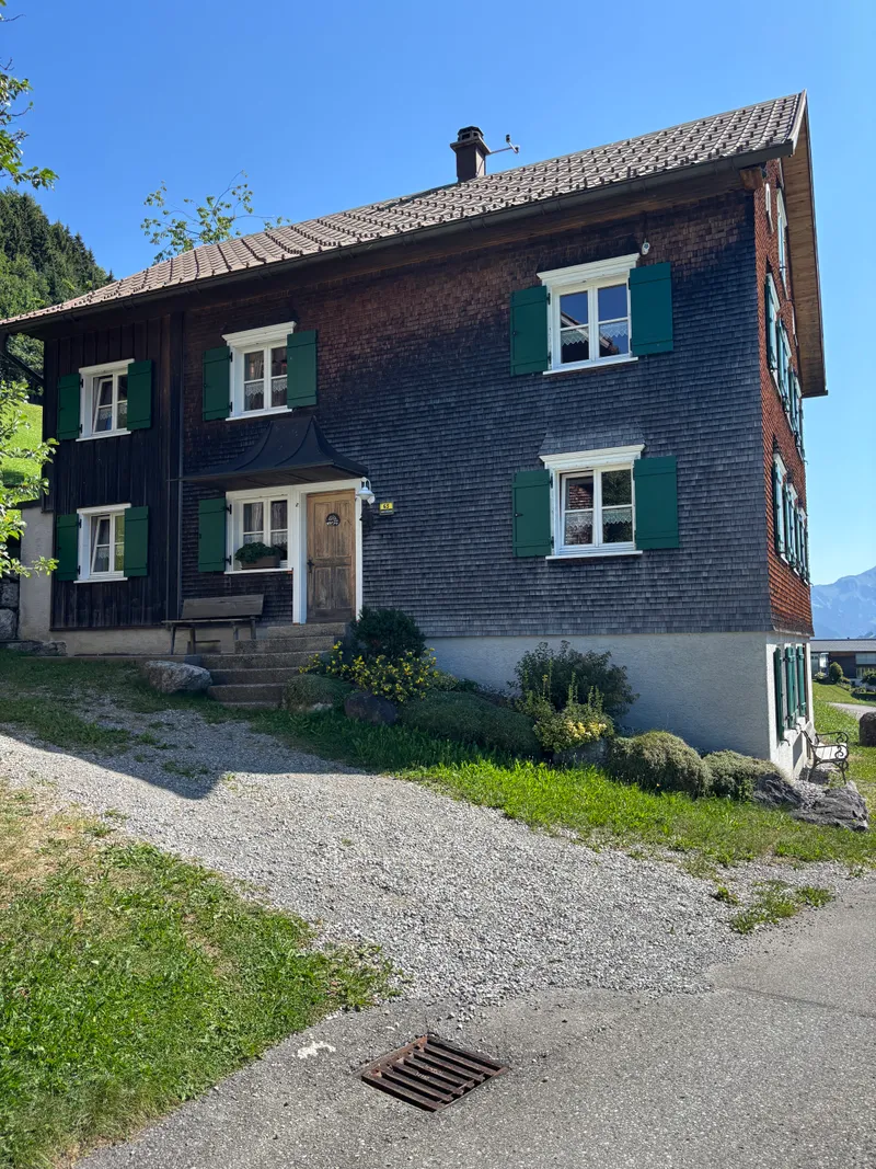 Hausansicht - Haus Sücka - Ferienhaus Haus Sücka Blons, Großes Walsertal