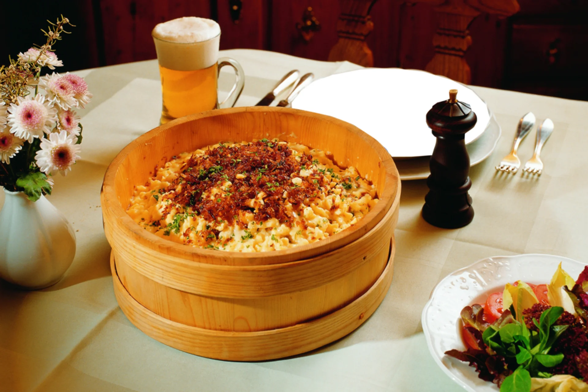 leckere Käsknöpfle - Haus Sücka - Ferienhaus Haus Sücka Blons, Großes Walsertal